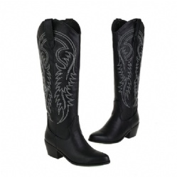 Sleek Black Western Boot