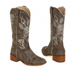 Rose Bloom Western Boot