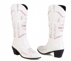 Abstract Geometric Pattern Western Boot